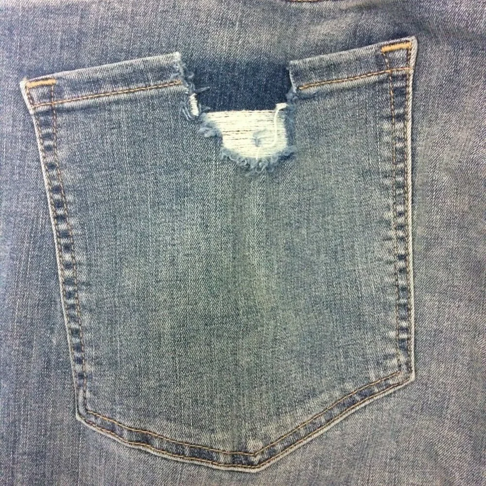 Lane Bryant Womens Plus Size 22 Jeans Skinny Floral Embroidered Distressed 47x30 - Picture 12 of 12